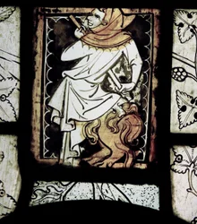 Afbilder grisaille med grotesker; fra Normandiet