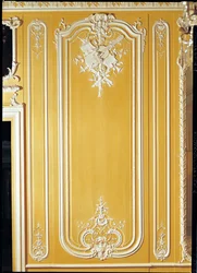 Detalje af et panel fra det gule rum, Hotel des Stuart d