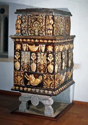 Husholdningsovn, ca. 1705 (keramik)