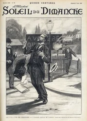 Dreyfus-affæren - Mordforsøg på Maître Labori under retssagen i Rennes - Angreb på hr. Fernand Labori (1860-1917), forsvarsadvokat for Alfred Dreyfus (1859-1935), ramt af en kugle i ryggen i Rennes på vej til stedet, hvor retssagen fandt sted