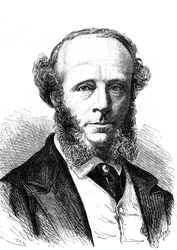 Edward Orange Wildman WITEHOUSE (1816-1890), engelsk elektroingeniør på det transatlantiske telegrafiske kabel. Indgravering 1868