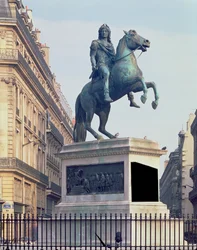 Rytterstatue af kong Ludvig XIV (1816-22) (bronze)