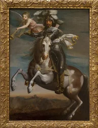 Rytterportræt af Ludvig XIII (1601-1643). Maleri omkring 1630. Art francais 1600-tallet. Musee des Beaux Arts de Rouen.