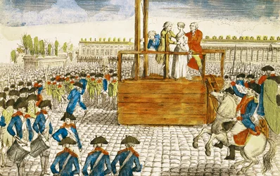 Henrettelsen af Marie-Antoinette (1755-93) på Place de la Révolution, 16. oktober 1793