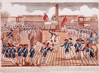 Henrettelsen af Marie Antoinette, Frankrigs dronning, Place de la Révolution, Paris, 16. oktober 1793