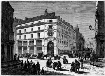 Udvendigt billede af de nye butikker i Grand Conde, i Paris, indviet den 8. april