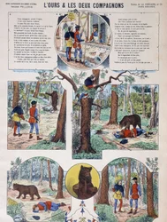 La Fontaines fabel: Bjørnen og de to ledsagere - Image d
