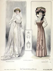 Modeshow, 20/03/1909: brudekjole.