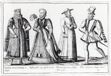 Mode under Tudor-perioden (gravering)