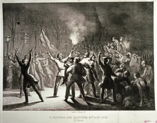 Februarrevolutionen 1848 (litografi)