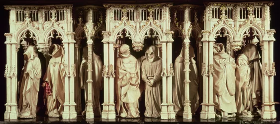 Figurer af munke fra graven af Filip den Dristige, hertug af Bourgogne (1342-1404), af Jean de Marville (d.1389), Claus Sluter (d.14056) og Claus de Werve (ca. 1380-1439), bestilt for klostret o