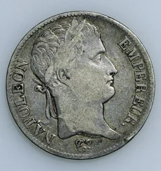 Femfrancmønt med Napoleons hoved (1769-1821), 1811, forside