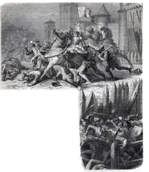 Firenze går ind i et oprør (de "otte helliges krig") mod den hellige belejrings tilbagevenden til Rom. Pave Gregoire XI Pierre Roger de Beaufort