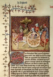 Fr.119 fol.312v Lancelot, vognens ridder, 1344