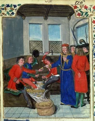Fr 23927 f.5 Opfindelsen og fremstillingen af penge fra `Royal Regulations on the Use of Penge lavet af kong Charles VII af Nicolas Oresmes