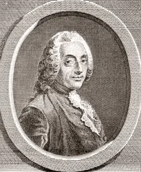 François-Augustin de Paradis de Moncrif, 1687-1770. fransk forfatter og digter. Fra Les Heures Libres udgivet 1908.