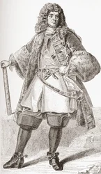 François de Neufville, 2. hertug af Villeroy, 1644 1730. Fransk soldat. Fra Les Heures Libres udgivet 1908.