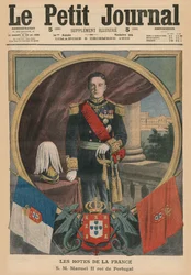 Franske værter, Hans Majestæt Manuel II, konge af Portugal, forsideillustration fra 