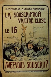 Fransk WWI War Bonds plakat, 1914-18