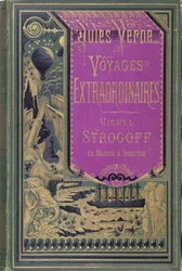 Forside af Michel Strogoff af Jules Verne (1828-1905) 1876