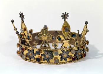 Begravelseskrone af Philippe af Frankrig (1342-1404) 1404 (guld, perler og ædelstene)