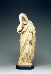 Begravelsesstatue af en sørgende, ca. 1450 (alabast)
