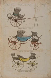 Møbler og smagsgenstande, nr. 32, Phaeton Simple (farvet gravering)