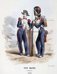Imperial Guard: Grenadiers (1854) - i ""Hærens historie"" udg. Barber, Paris
