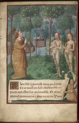 Edens have, Tilføj MS 26667, f.1r, Chronique Universelle