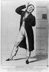 General Charles Pichegru (1761-1804) kvalte sig selv i templet