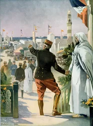 Generelt billede af den fransk-marokkanske udstilling i Casablanca, fra Le Monde Illustre, 22. april 1916