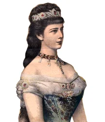 Gæster af Frankrig: Kejserinde Elisabeth (Sissi), konsort af Francis Joseph I af Østrig i "Le Petit Journal" 20. december 1896 (gravering)