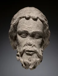Head of an Apostle from the South Portal of the Cathedral of Thérouanne, c.1235-1240dani