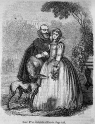 Henri IV (1553 - 1610) og Gabrielle d