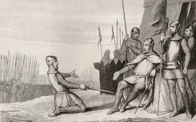 Henri I (1008-60) benåder sin bror Robert-Le-Vieux, fra 