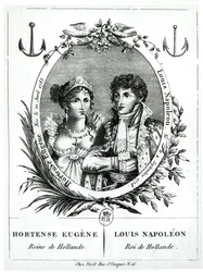 Hortense de Beauharnais (1783-1837) og Louis-Napoleon Bonaparte (1778-1846)