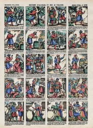 Billeder af Epinal fra Pellerin House - omkring 1913 - Illustration til fortællingerne om de tusinde og en nat. historien om Ali Baba (Ali Baba) og 40 tyve