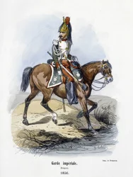 Imperial Guard: Dragon i 1856 - i "" History of the Army"" af A. Barbier