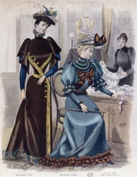 I Undertøjsforretningen, 1892