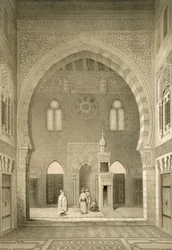 Interiør af moskeen i Qaitbay, Kairo