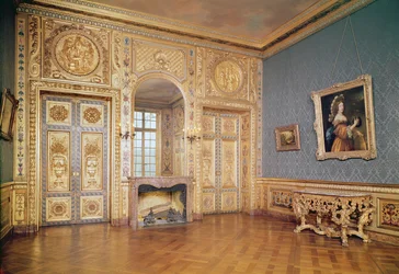Indvendigt billede af Petit Salon, ca. 1660