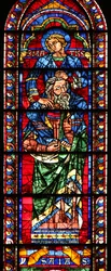 Esajas med Matthæus på skuldrene (w122)