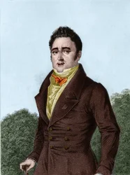 Jacques Lafitte (1767-1844), fransk bankmand og politiker - indgravering i "Historien om Louis Philippes politiske og private liv"