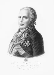 John VI af Portugal (gravering)