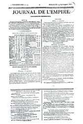 Journal de lEmpire, 29. september 1805 (tryk)