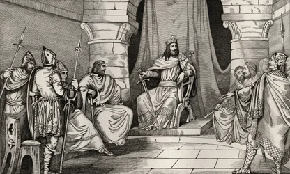 Kong Charibert (521-67) i Råd med Magistrater, fra 