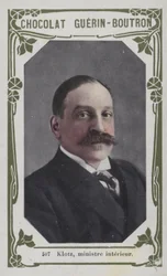 Klotz, indenrigsminister (farvet foto)