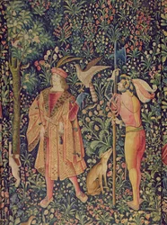 La Vie Seigneuriale - Afgang på jagten, ca. 1500