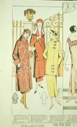 Damefrakker, illustration fra "La Mode du Jour