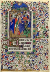 Lat. 1156, fol. 133: Judaskysset, fra Marguerite d